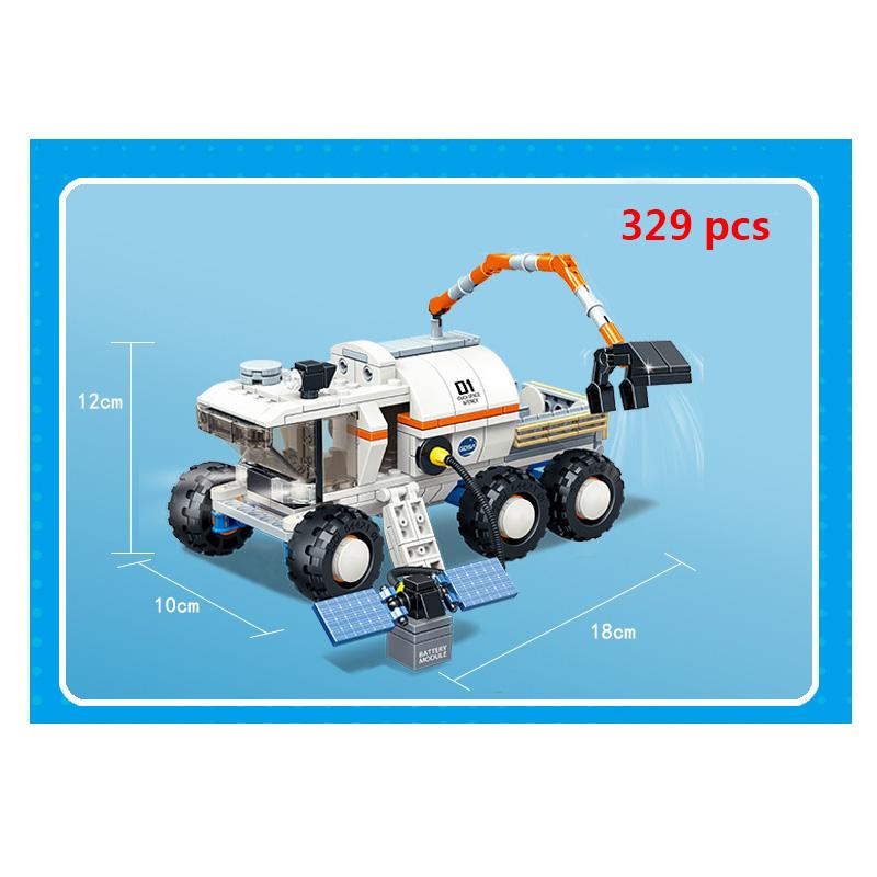 Space Shuttle Launch Center Lunar Lander Model Building Blocks Spaceship Spaceport Figure Rocket Bricks Construction Toys