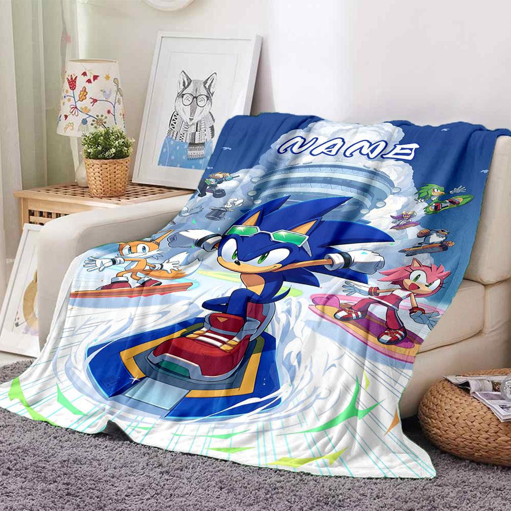 Custom 1pc Sonic Adventure: Through Time Blanket, Soft And Comfortable Blanket, Casual Warm, Camping Travel Blanket, Birthday Gift Q912179