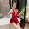 Large Size Catty Erotic Underwear Sexy Neck Strap Lace Temptation New Women's Open Onesie