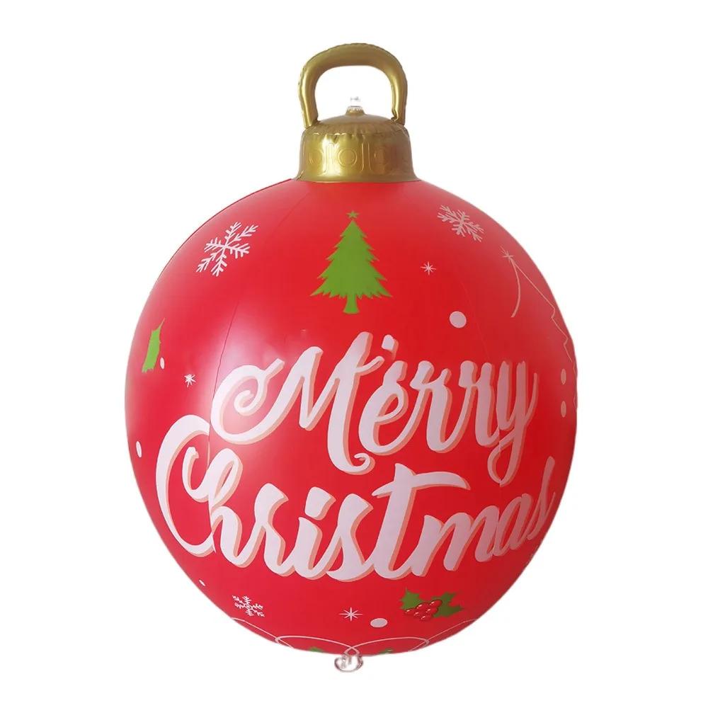 60cm Gardens Balloon Decoration without Light Christmas Ball PVC DIY Inflatable Ball Outdoor