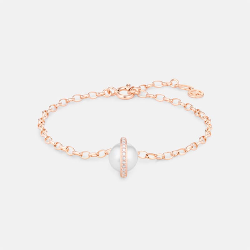 METROCITY JEWELRY 1992 PERLA Sterling Silver Rose Bracelet A251SB2754RPH