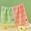 1Pc 25x50cm Cotton Gauze Lemon Fruit 3D Leaf Absorbent Soft Home Life Bathroom Children Hand Towel