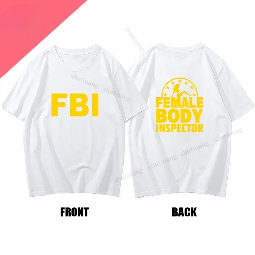 Funny T Shirt Adult Humor Clothing Female Inspector Print Tops Graphic T Shirts Short-sleev  Tee Ropa Hombre