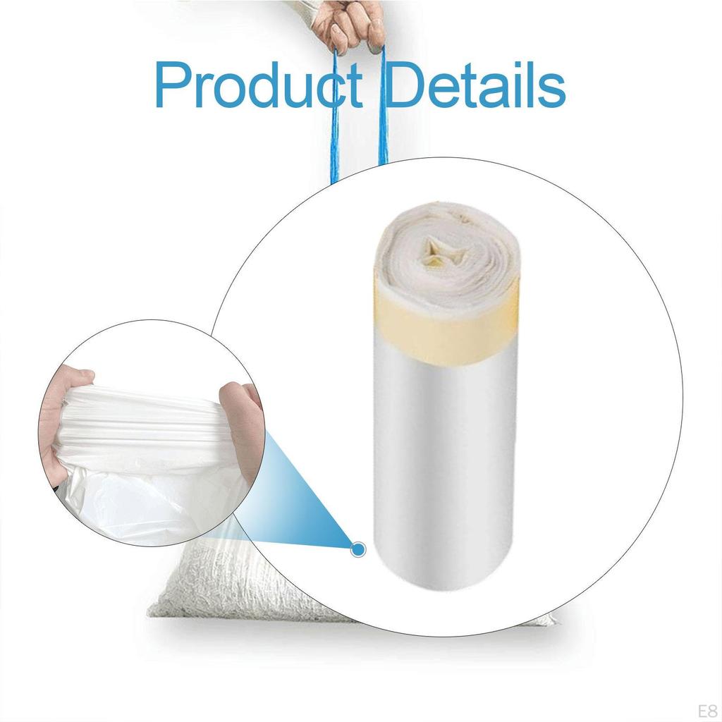 15Pcs Cat Litter Box Liners Thickened Trash Bags Automatic White