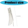 Long Crystal Fringe Earrings Slimming Design for Round Faces Sparkling Crystals for Parties Daily Wear Comfortable