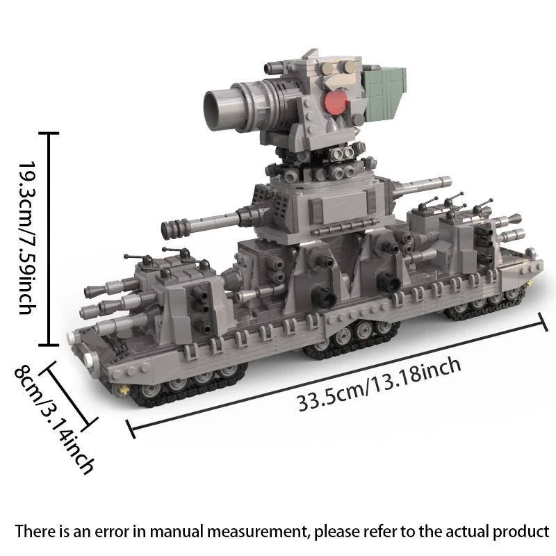 MOC KV44 Carro Armato Militare Blocchi da Costruzione Set Modello Pesante AV7 Carro Armato Armi di Guerra Modello Giocattoli Classici per Bambini Collezioni per Adulti Regali