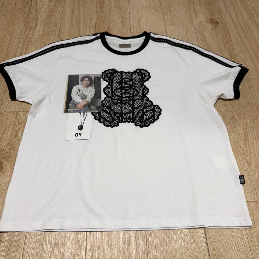[USED] OY Lace Dolly Ringer T-shirt and a postcard featuring Takuya Matsuoka (double-sided, one card included).
