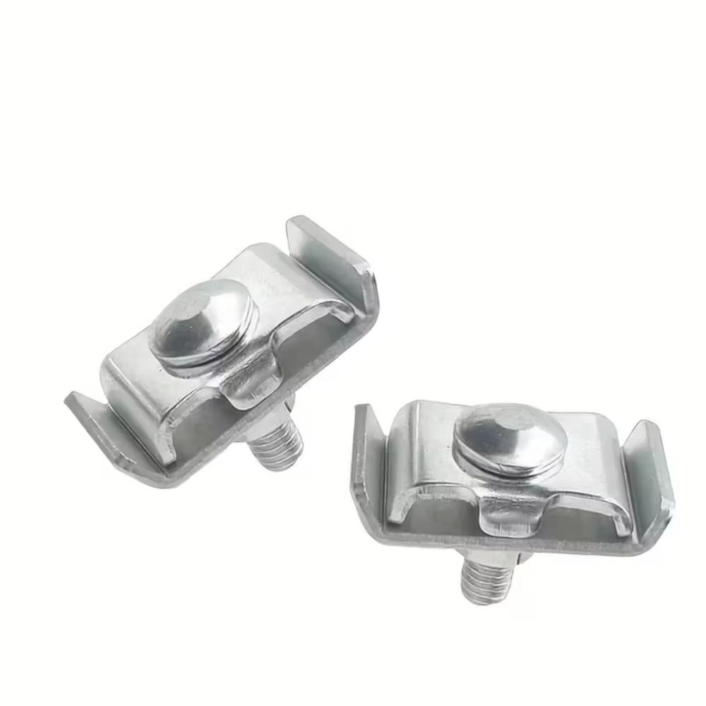 10pcs Hardware Accessories Metal Grid Wall Clamps Sturdy Clamps DIY Grid Connectors Wall Grid Panel Wall Installation