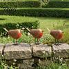 Metal Bird Figurines for Home Decor Rustic Birds Decoration, Outdoor Garden Statue Decorative Ornaments, Iron Statues Living Room Distressed Figurine