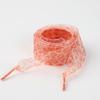 Color Flat Shoelaces Printing Leopard Yarn Shoe Laces 2.5CM Width 80CM/100CM/120CM Length Transparent Shoelace for Women Girl