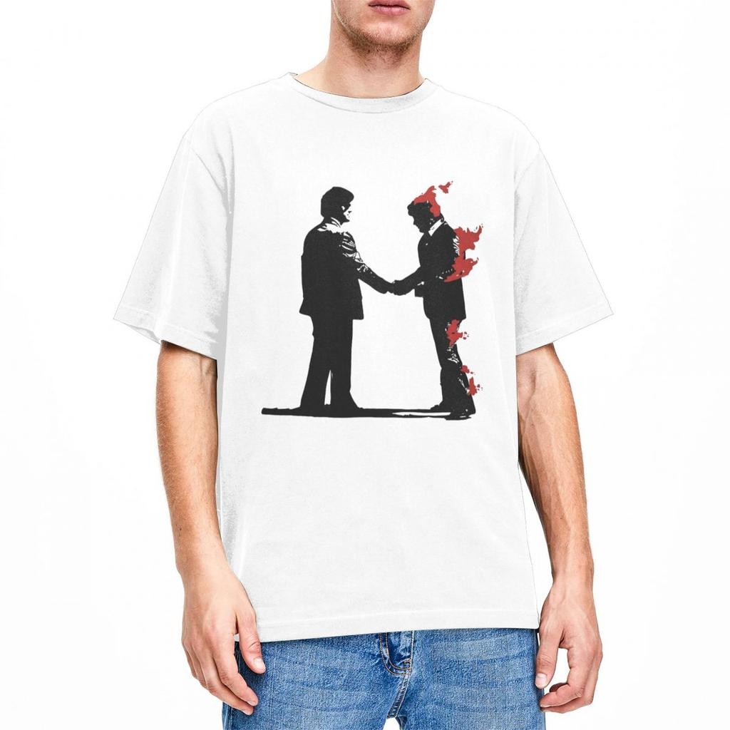 Vintage Wish You Were Here Rock T Shirt Men Women's Cotton Fan Gift Tees Shirt Summer Clothes