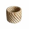 Anneau de serviette tressé en rotin Design tressé fait à la main Anneau de serviette rustique Fermeture à boucle Anneau de serviette réutilisable Porte-serviette Décoration de table