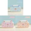 Cute Bunny Dot Pattern Pencil Case With Large Capacity For School And Office Storage