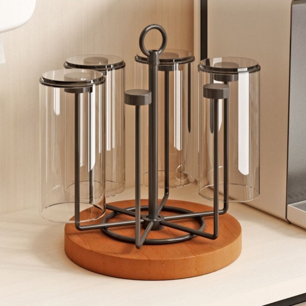 Non-Slip Upside Down Cup Holder Large Capacity Glass Cup Storage Rack Mug Storage Rack Home