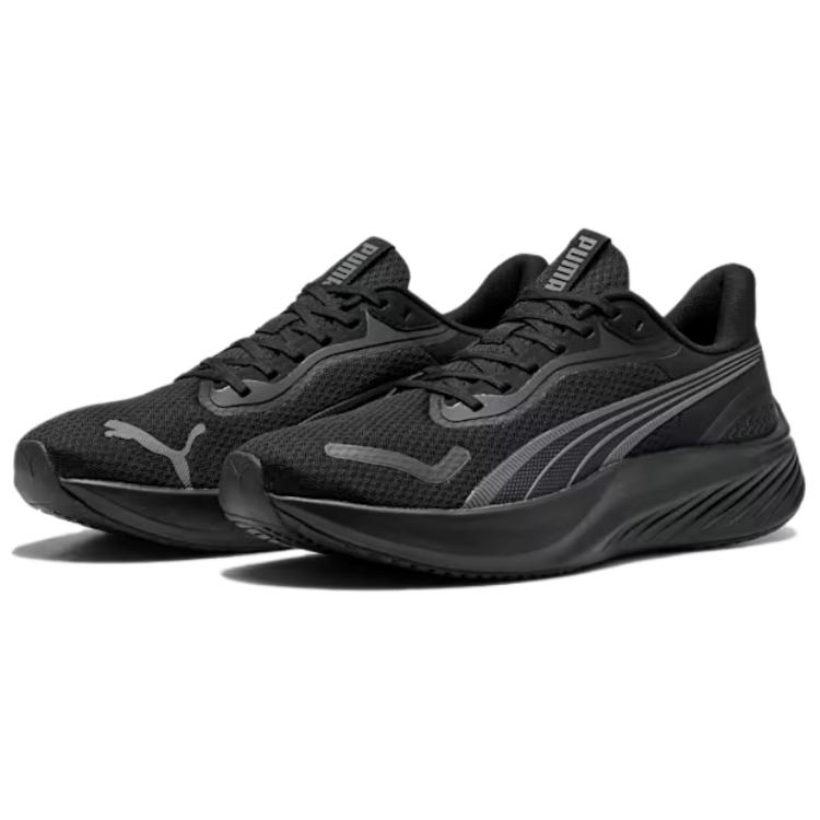 New PUMA Anti Slip Wear Resistant Low Top Running Shoes Unisex Black 310778-14