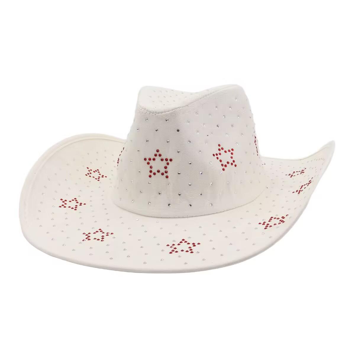 

JYL TS DIY Suede Cowboy Hat Unisex European Wide Brim Western Hat Faux Suede 1222Mao10944 небесный синий
