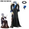 Genshin Impact Cosplay Kostým Paruka Vlasy Dámské Taneční Šaty Karnevalová Uniforma Anime Halloween Kostýmy