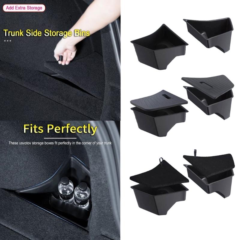 Water Resistant Automotive Door Panel Storage Containers Set of 2 Plastic Easy to Clean For Travel Essential & Daily Use