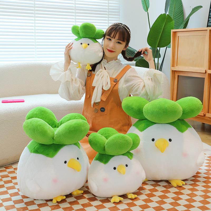 Ny kål kyckling docka plyschleksak söt och rolig Cainiao docka stor gripmaskin docka tyg