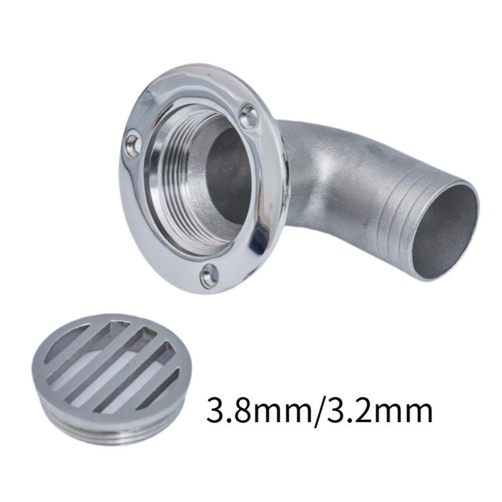 Rust Prevention Bend Drainage Outlet Wear-resistant 316 Elbow Outlet Durable Bend Outlet  Bathroom