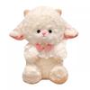 25Cm Cute Cartoon Birthday Hat Princess Sheep Fluffy Simulation Lamb Plush Toy Cute Kawaii Animal Fluffty Doll Birthday Gift