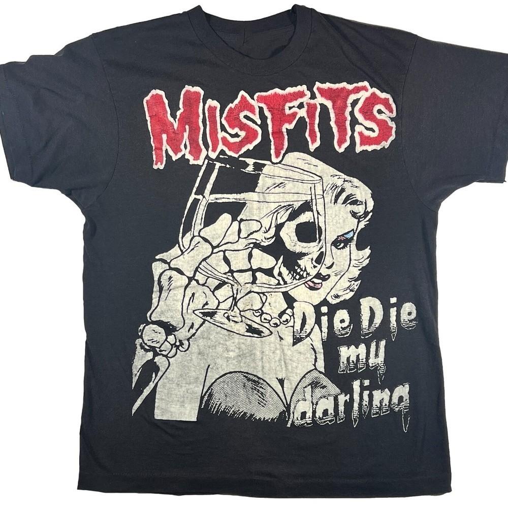 Vintage Misfits Band halloween Gift Funny Black All Size 20D1934 XXXXL