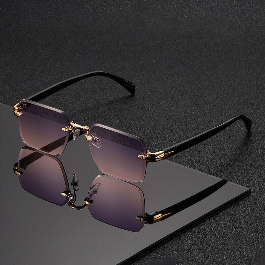 Occhiali da Sole alla Moda Unisex Classici Senza Montatura Occhiali alla Moda per Costume da Vacanza Adatti Miglior Regalo per Occasioni Festive