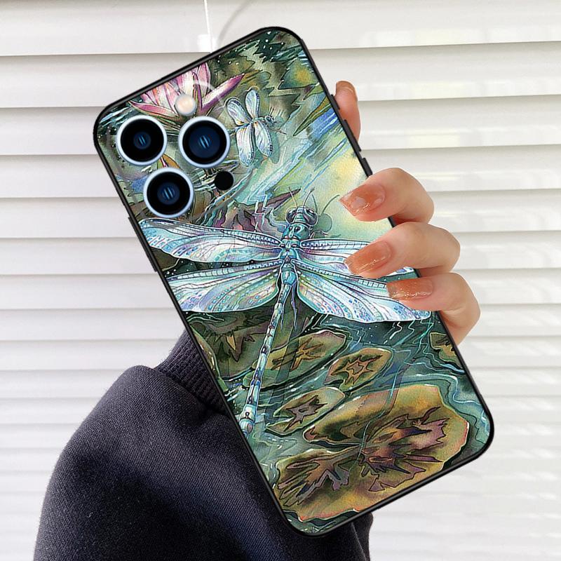 Dragonfly Phone Case For iPhone 17 16 15 14 11 12 13 Pro Max Mini 15 16 Plus 16e 17Air Cover Fundas