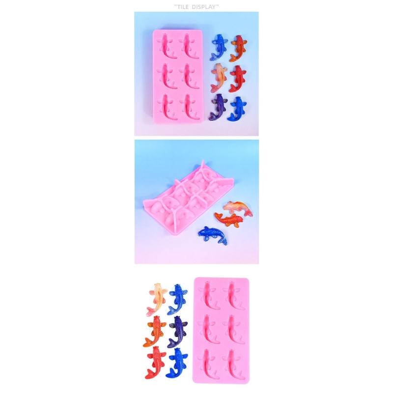 Food Grade Silicone Fish Chocolate Molds With 6 Cavities Kitchen Baking Tool Ideal For Candy Jellies And Baking Crafts