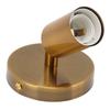 E27 E26 Wall Lamp Base 180 Degrees Up and Down Adjustable Iron Decoration Bulb Socket for Bedroom Living Room Gold