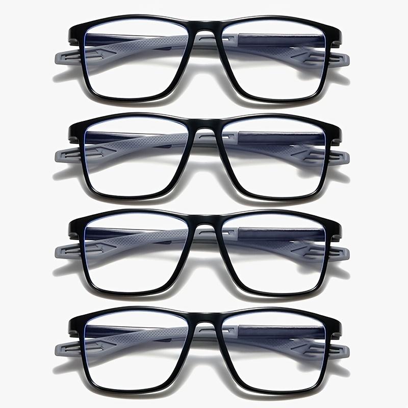 

4PCS Sport Reading Glasses Ultralight Anti-blue Light Presbyopia Eyeglasses Women Men Far Sight Optical Eyewear Diopters +100