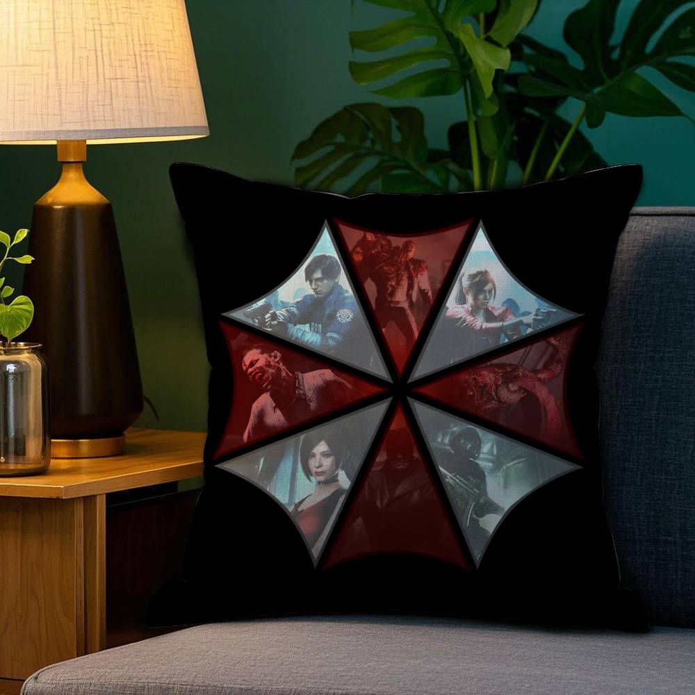 

Фильм R-Обитель Зла Наволочка Диван Гостиная Спальня Двусторонняя печать Квадратная подушка Наволочка для подушки для сна 12x12Inch