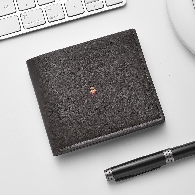 

2025 Classic Men s Short Wallet: Handmade with Multiple Card Slots, Card Holder, Money Clip. коричневый
