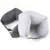 Nackenstütz-Reisekissen mit verstecktem Reißverschluss, superweich, atmungsaktiv, verstellbar, stopfbar, U-förmiges Nackenkissen für Reisen