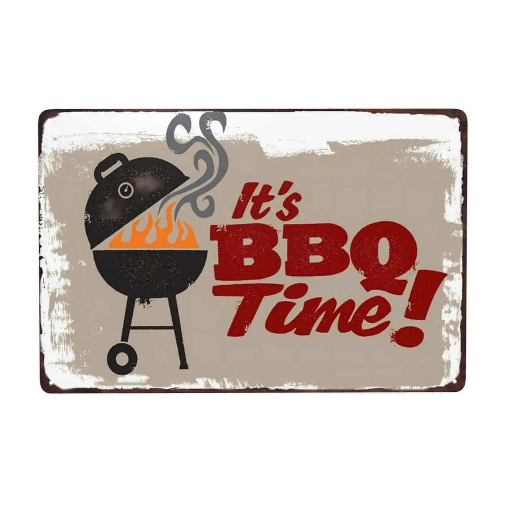 Semne metalice vintage pentru grătar, semn pentru grătar, semn pentru grătar, Bine ați venit la zona de grătar, semn pentru grătar, decor de perete pentru grătar, 8x12 inch