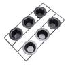 6 Cup Popover Pan for Baking   Non Stick Sturdy Carbon Steel Bakeware Easy to Clean for Pudding Muffins Popovers