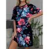 Casual Versatile T-shirt Dress Comfortable Loose Crew Neck Casual Dresses