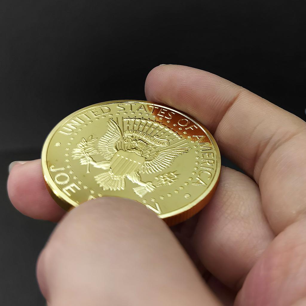 2020 US-Präsidentschaftskandidat, Biden, Gedenkmedaille, amerikanische vergoldete Handwerkskunst, Schmuckstück, einflussreiche Person, Münze