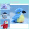 Adorable Plush Cartoon Bird Keychain Doll Soft Stuffed Animal Decor For Bags