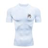Knights Armor Design  Men's Sports T-shirt Training Fitness Compression Rashgard Tops Quick Dry Short Sleeve T-Shirt
