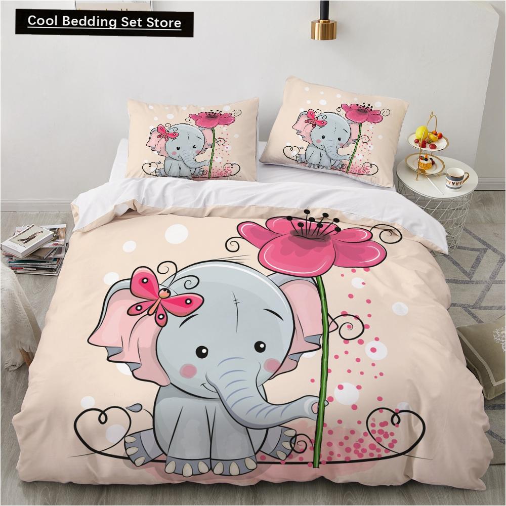 Comforter Cartoon Animals King Queen Lion Giraffe Crocodile Bedding Set For Kids Boys Wildlife 2/3Pcs Polyester