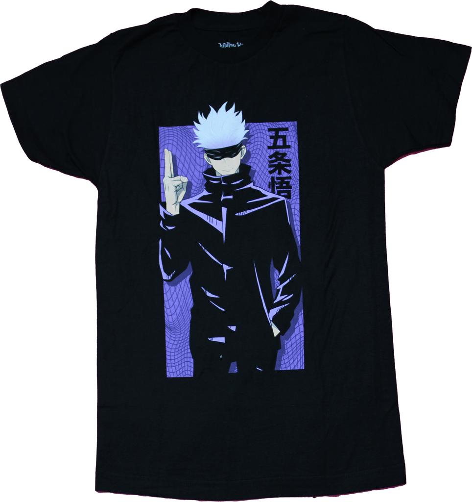 JuJutsu Kaisen Mens T-shirt - Gojo Satoru Fingers Background