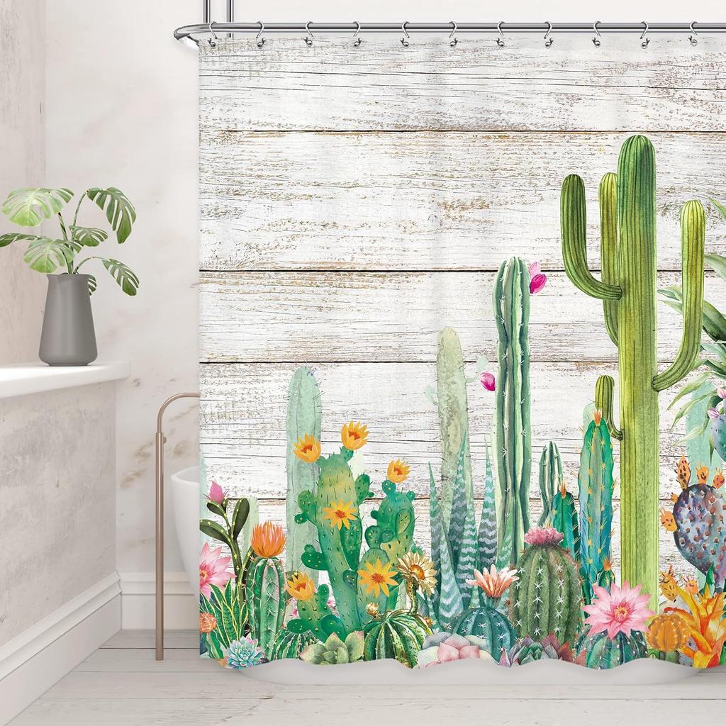 Japanese Shower Curtain Fuji Mountain Cherry Blossom Asian Anime Theme Burgundy Sun Koi Watercolor Floral Spring Cool Fabric