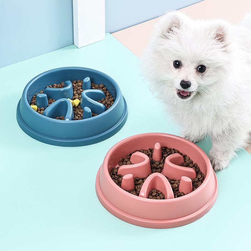 Pet Anti-Choke Slow Feeder Dog Bowl, Non-Slip Base, Hot Seller