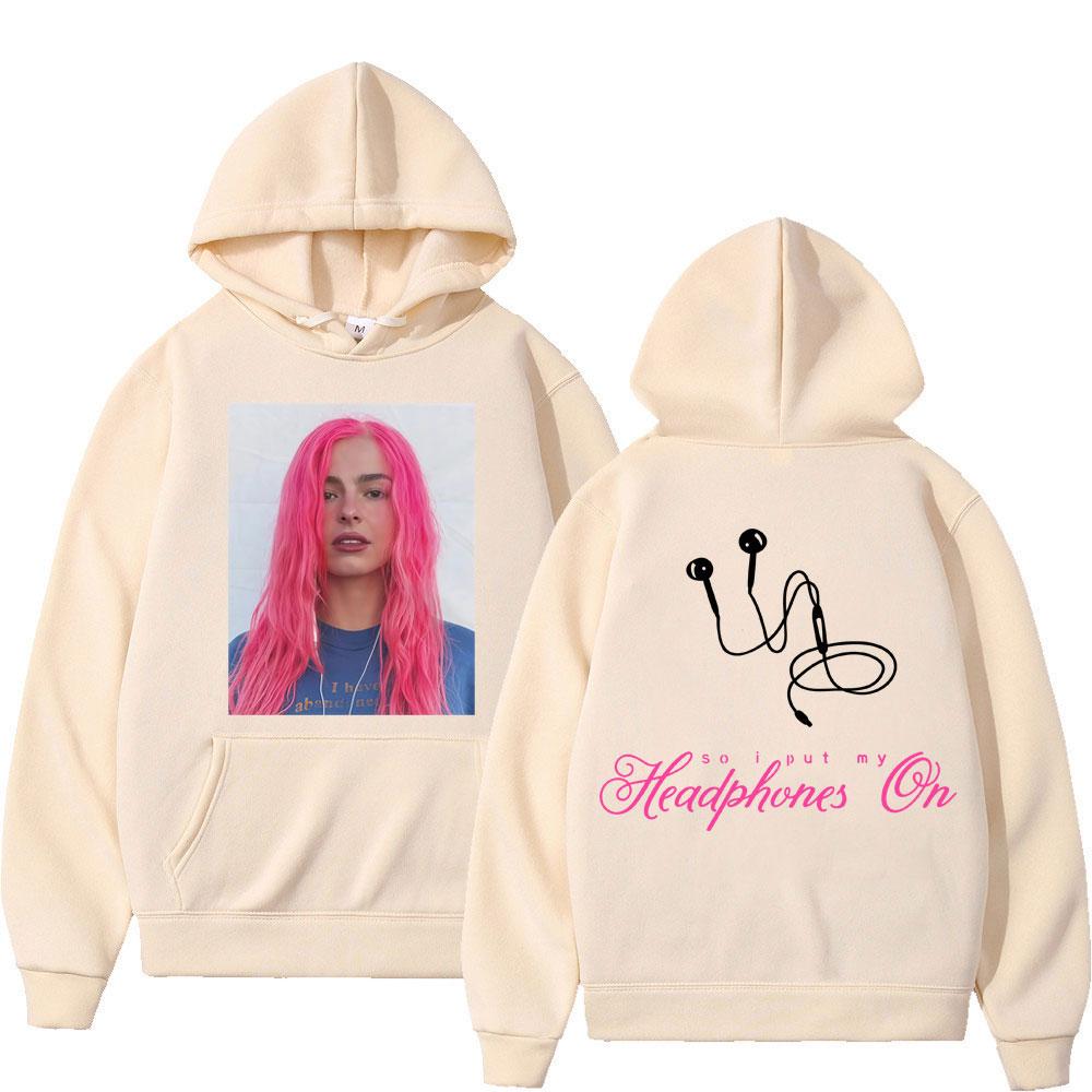 Addison Rae Cuffie Felpa Grafica alla Moda Uomo Donna Felpe di Alta Qualità Manica Lunga Spessa Casual Abbigliamento Sportivo Streetwear