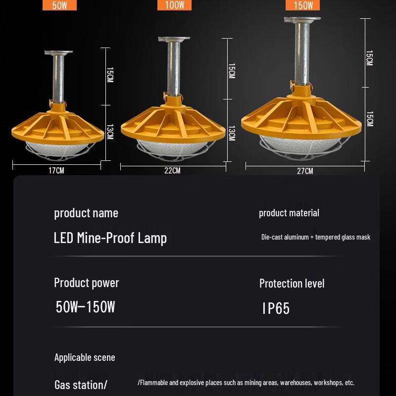 UOSU 100W Yellow LED Explosion-Proof Floodlight