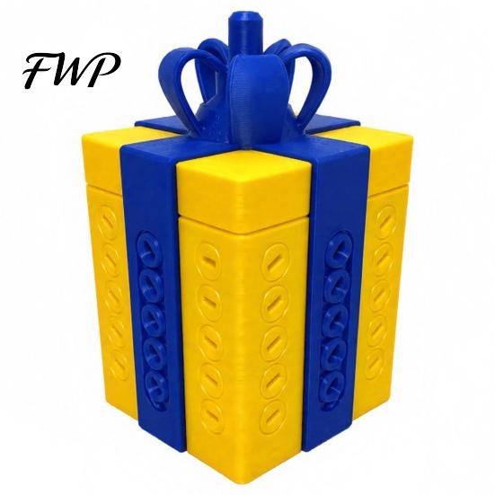 Sturdy 3D Printed Gift Cases Puzzle Box with Hidden Storage Compartment for Pranks And Multi Step Unboxing Puzzles Party Surprises, Reusable