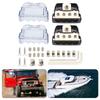 Automotive Sound Wiring Junction Box Power Distribution Unit with One 0GA Input and Four 4GA Outputs Including Adapters