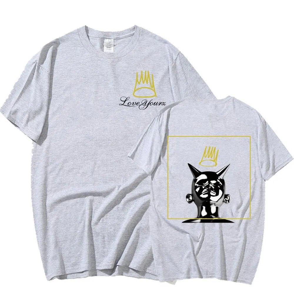 Rapper J Cole 2014 born sinner 2 Tričko Love Yourz Potisk písmen Unisex dámské harajuku oblečení Oversized tričko pánské topy