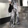 Ice Silk Thin Bloomers for Women In Spring and Summer Plus Size Casual Beach Flower Pants